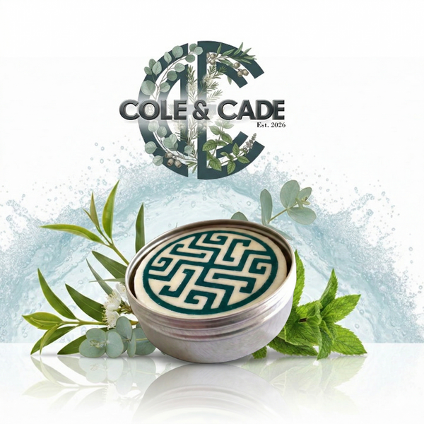 Tea Tree and Peppermint - Maze Patterned  Shaving Soap - COMING SOON