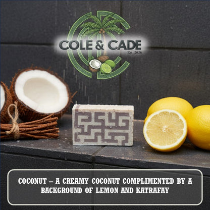 Coconut - Maze Pattern Soap