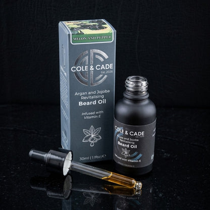 Melon and Warm Pepper Beard Oil - Argan and Jojoba - COMING SOON!